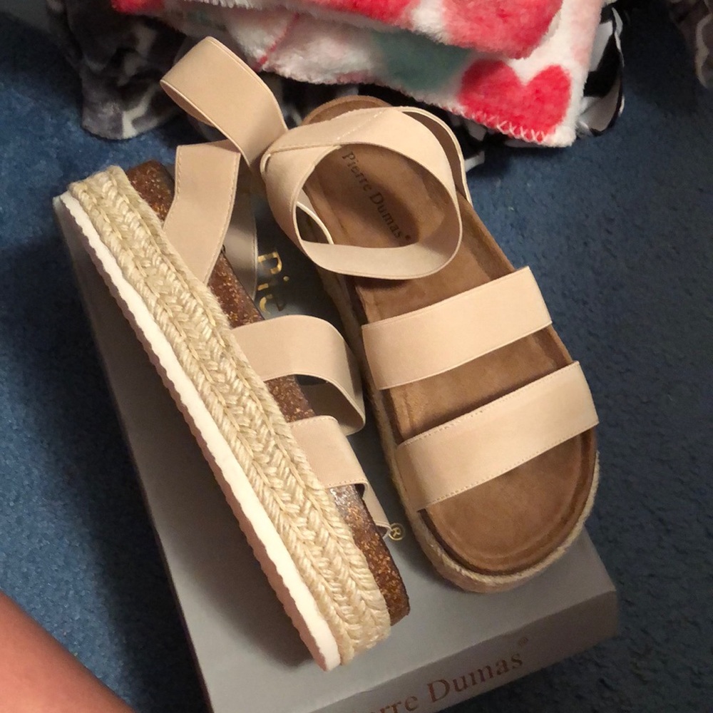 Pierre Dumas platform sandals.